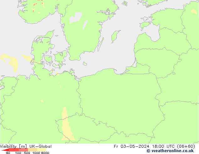 Dohlednost UK-Global Pá 03.05.2024 18 UTC