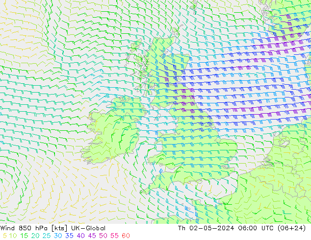  850 hPa UK-Global  02.05.2024 06 UTC