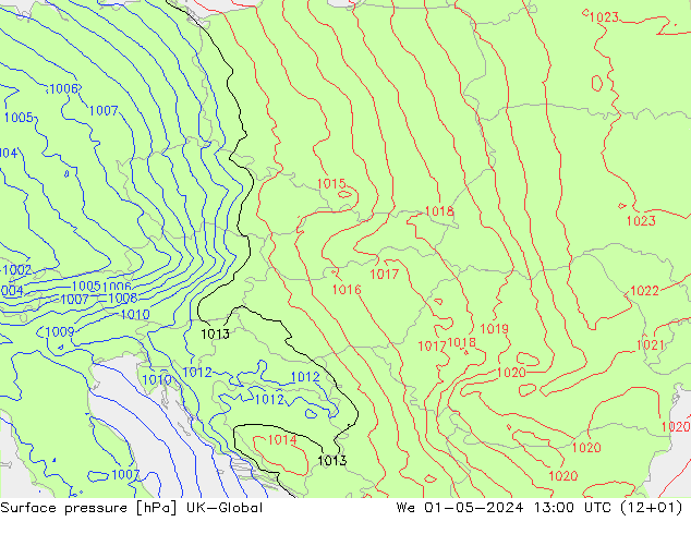 Bodendruck UK-Global Mi 01.05.2024 13 UTC