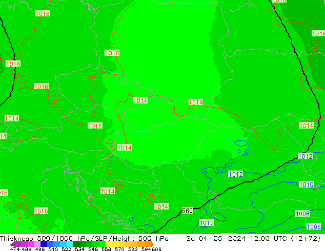 Thck 500-1000hPa UK-Global  04.05.2024 12 UTC