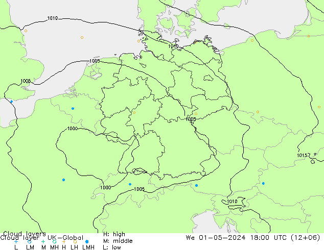 Cloud layer UK-Global We 01.05.2024 18 UTC