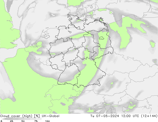 Bewolking (Hoog) UK-Global di 07.05.2024 12 UTC