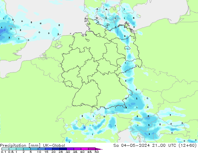 Precipitation UK-Global Sa 04.05.2024 00 UTC