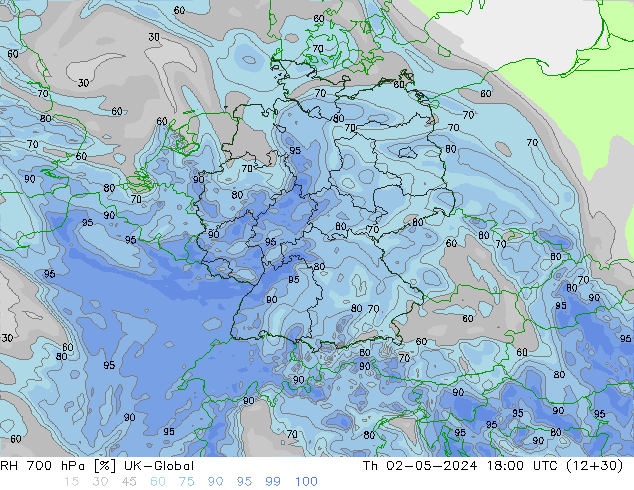 RH 700 hPa UK-Global Čt 02.05.2024 18 UTC
