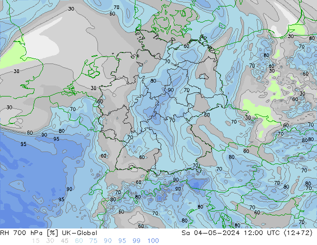 RV 700 hPa UK-Global za 04.05.2024 12 UTC