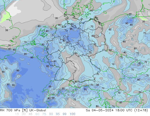 RH 700 hPa UK-Global Sa 04.05.2024 18 UTC