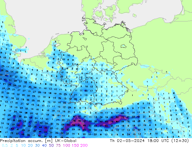 Totale neerslag UK-Global do 02.05.2024 18 UTC