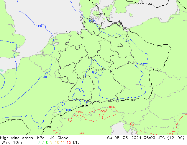 High wind areas UK-Global dom 05.05.2024 06 UTC