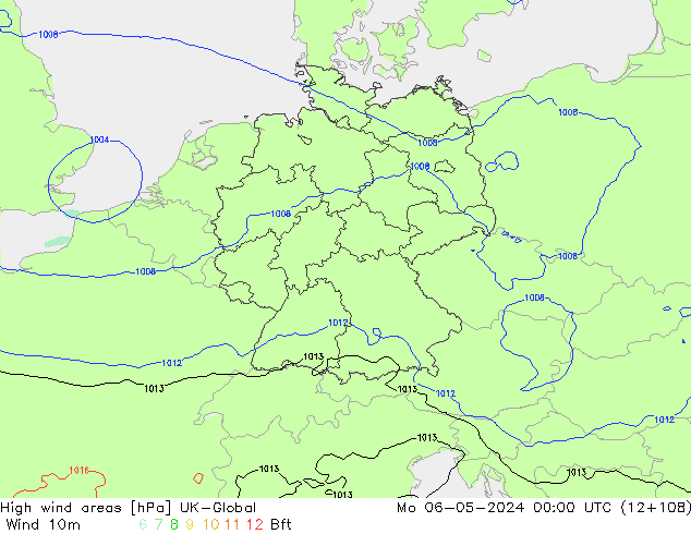 High wind areas UK-Global Po 06.05.2024 00 UTC