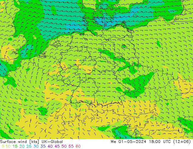 ветер 10 m UK-Global ср 01.05.2024 18 UTC