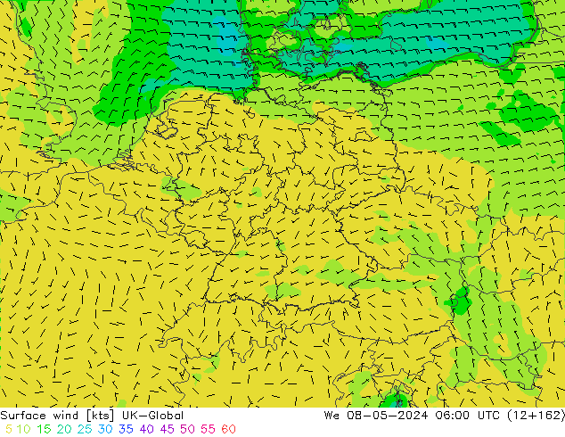 ветер 10 m UK-Global ср 08.05.2024 06 UTC