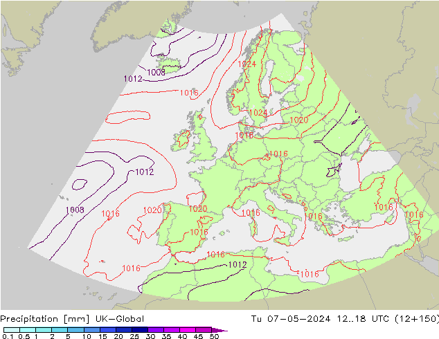 Niederschlag UK-Global Di 07.05.2024 18 UTC