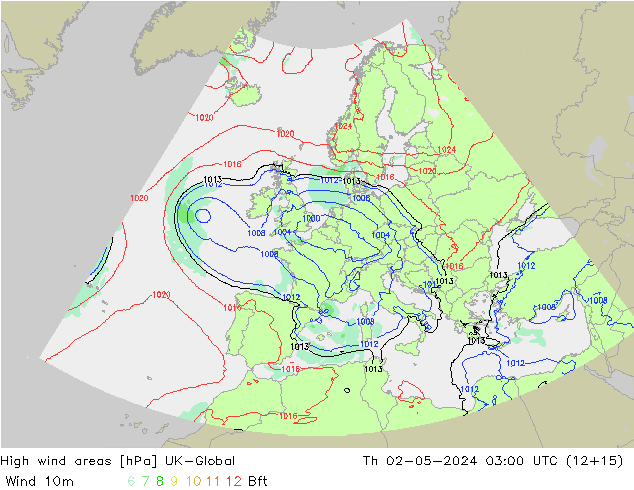 High wind areas UK-Global gio 02.05.2024 03 UTC