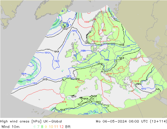 yüksek rüzgarlı alanlar UK-Global Pzt 06.05.2024 06 UTC