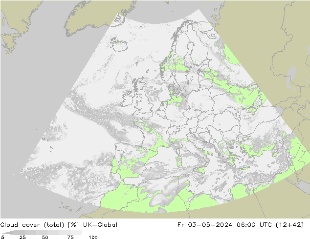 Nubes (total) UK-Global vie 03.05.2024 06 UTC