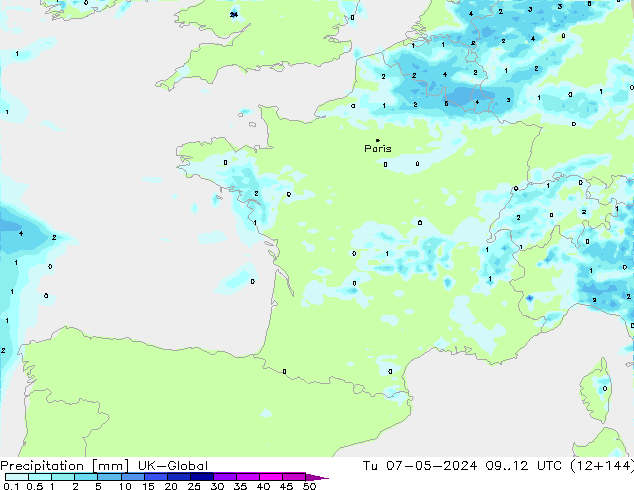 Neerslag UK-Global di 07.05.2024 12 UTC