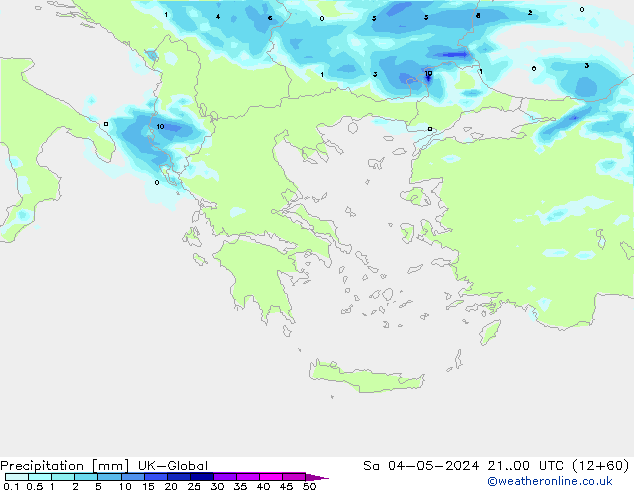 Srážky UK-Global So 04.05.2024 00 UTC