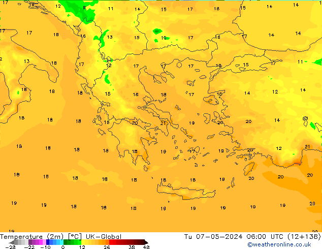 карта температуры UK-Global вт 07.05.2024 06 UTC