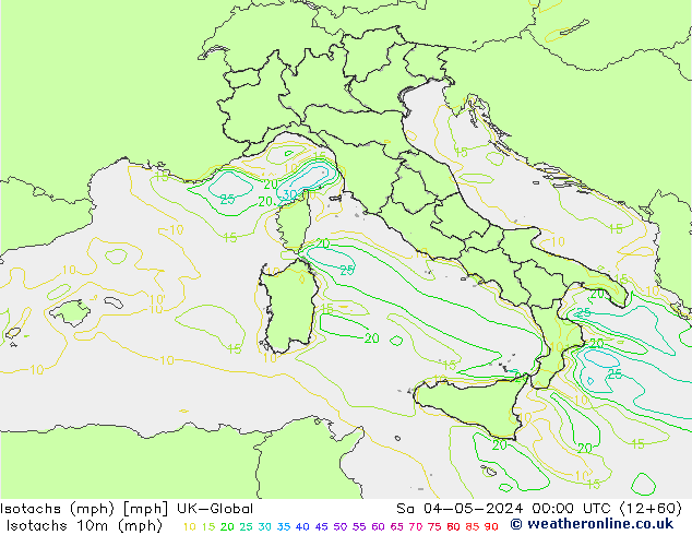 Eşrüzgar Hızları mph UK-Global Cts 04.05.2024 00 UTC