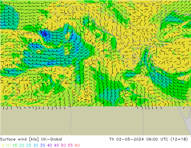 Wind 10 m UK-Global do 02.05.2024 06 UTC