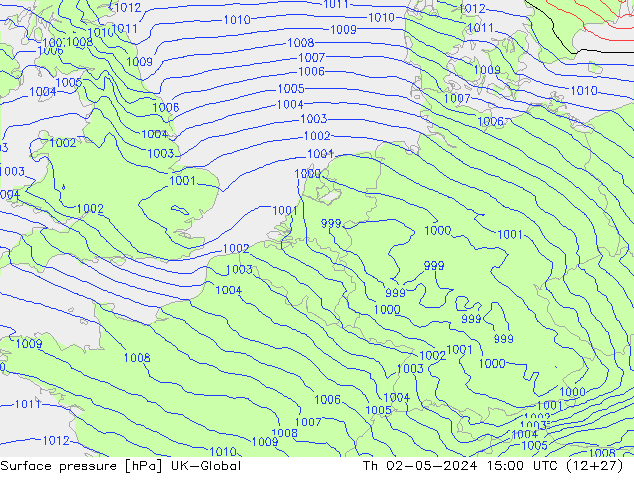 Yer basıncı UK-Global Per 02.05.2024 15 UTC