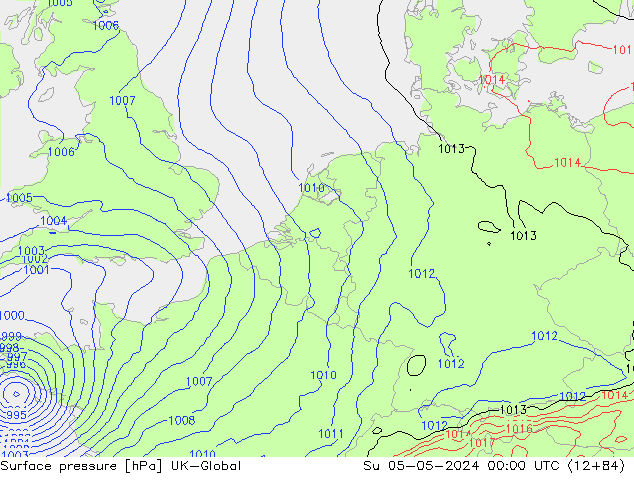 pressão do solo UK-Global Dom 05.05.2024 00 UTC