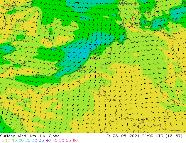 Surface wind UK-Global Fr 03.05.2024 21 UTC