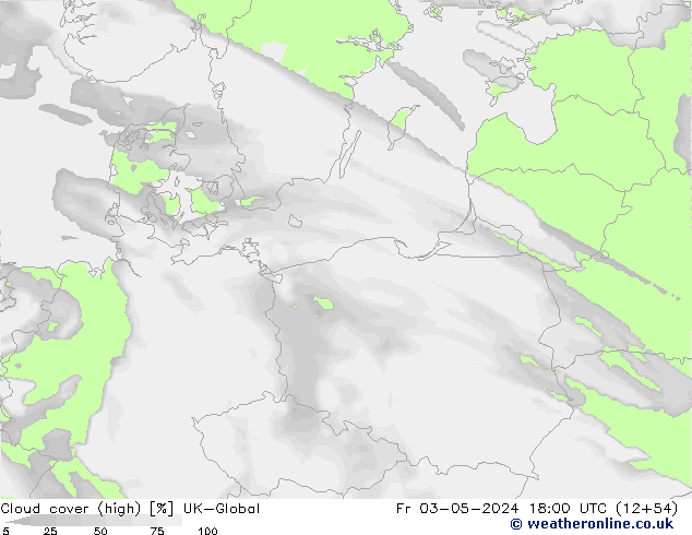 Bewolking (Hoog) UK-Global vr 03.05.2024 18 UTC