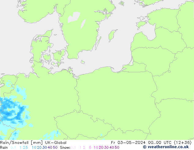 Rain/Snowfall UK-Global Sex 03.05.2024 00 UTC