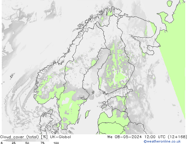 nuvens (total) UK-Global Qua 08.05.2024 12 UTC