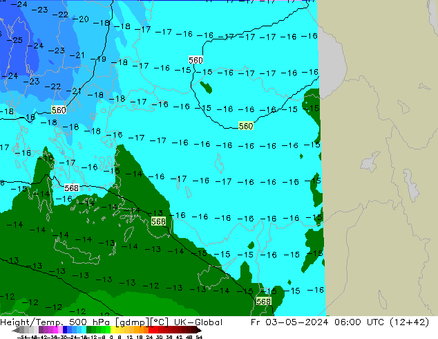 Géop./Temp. 500 hPa UK-Global ven 03.05.2024 06 UTC