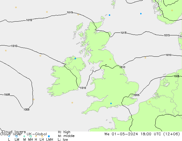 Wolkenschichten UK-Global Mi 01.05.2024 18 UTC