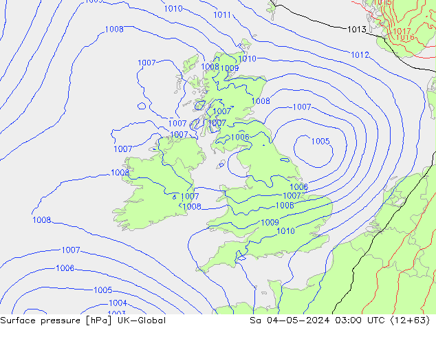 Surface pressure UK-Global Sa 04.05.2024 03 UTC