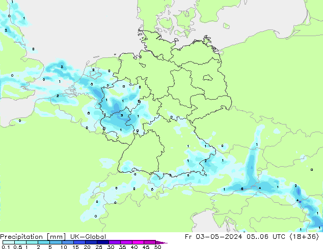 осадки UK-Global пт 03.05.2024 06 UTC