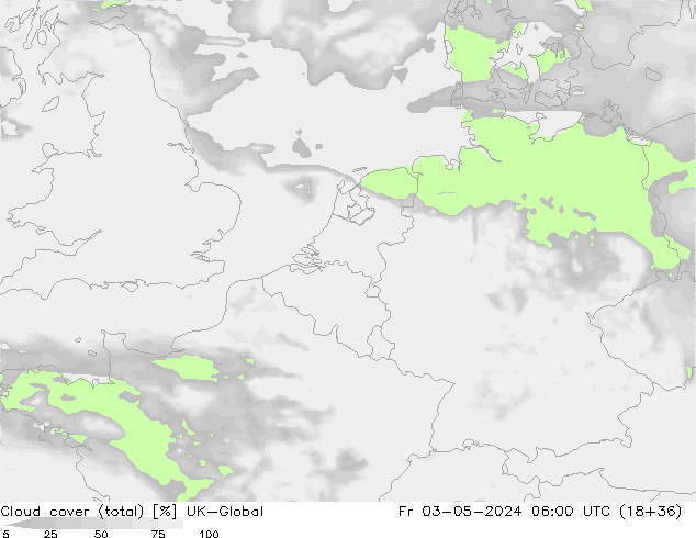 Wolken (gesamt) UK-Global Fr 03.05.2024 06 UTC
