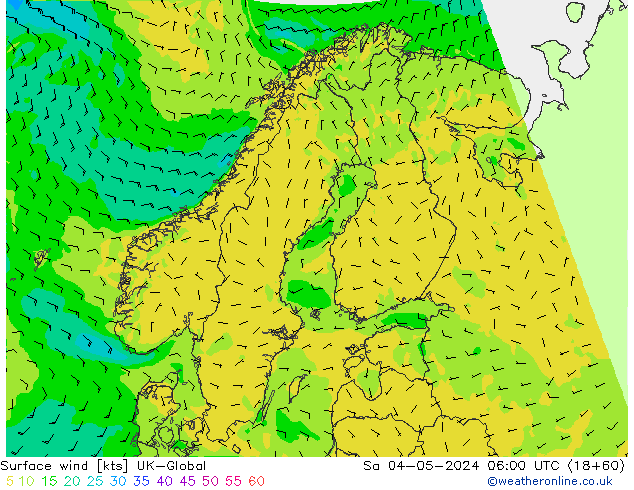 Surface wind UK-Global Sa 04.05.2024 06 UTC