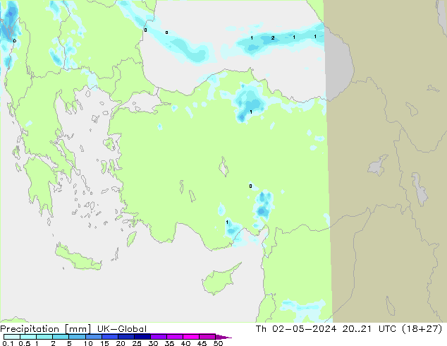 Precipitation UK-Global Th 02.05.2024 21 UTC