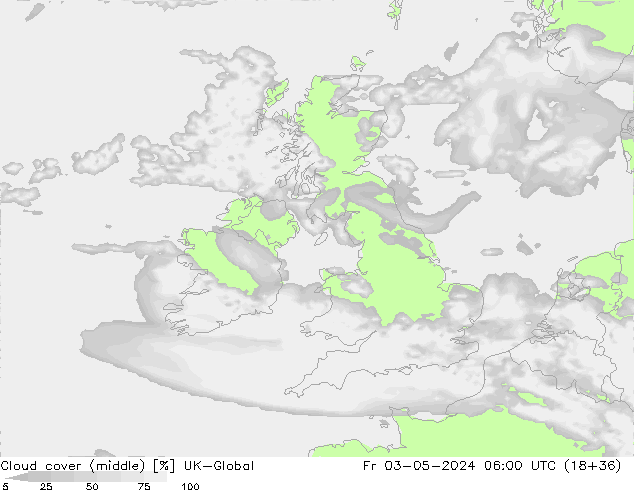 Nuages (moyen) UK-Global ven 03.05.2024 06 UTC