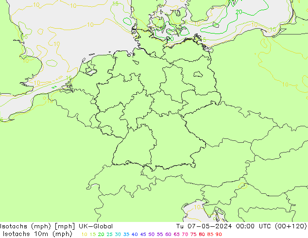 Isotachs (mph) UK-Global mar 07.05.2024 00 UTC