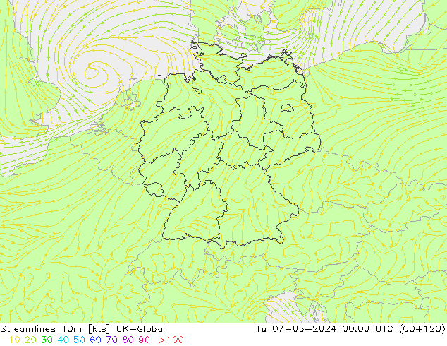 ветер 10m UK-Global вт 07.05.2024 00 UTC