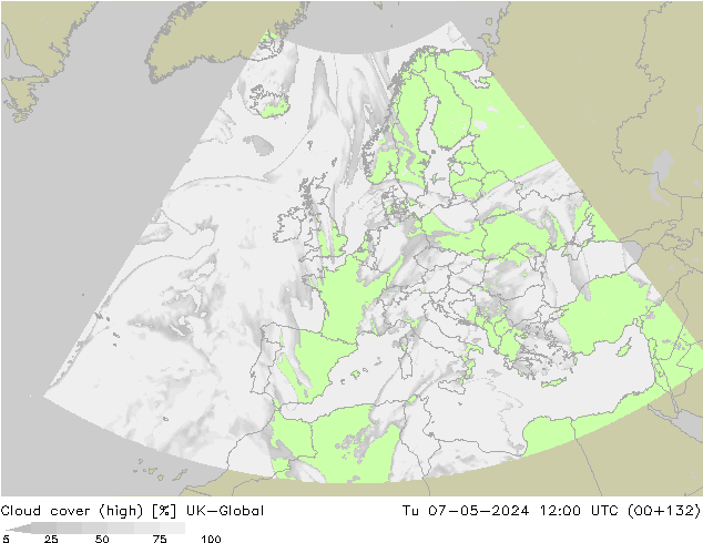 zachmurzenie (wysokie) UK-Global wto. 07.05.2024 12 UTC