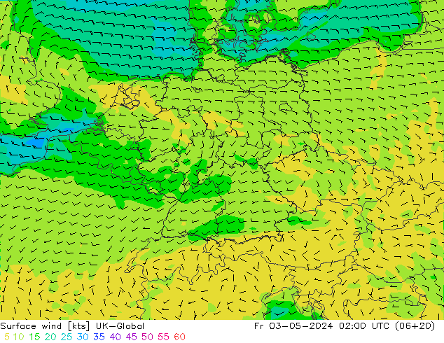 Surface wind UK-Global Pá 03.05.2024 02 UTC