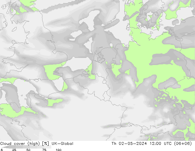 Wolken (hohe) UK-Global Do 02.05.2024 12 UTC