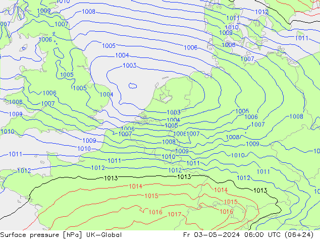 Yer basıncı UK-Global Cu 03.05.2024 06 UTC