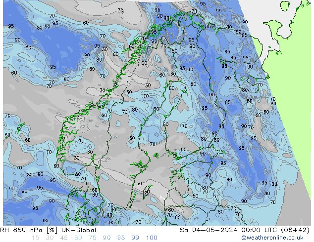 RH 850 hPa UK-Global Sa 04.05.2024 00 UTC