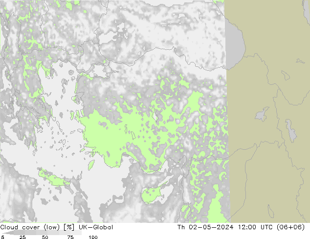 Bulutlar (düşük) UK-Global Per 02.05.2024 12 UTC