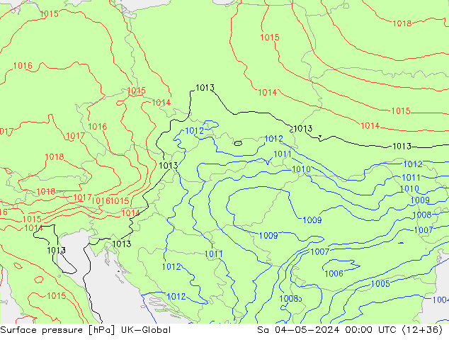 Surface pressure UK-Global Sa 04.05.2024 00 UTC