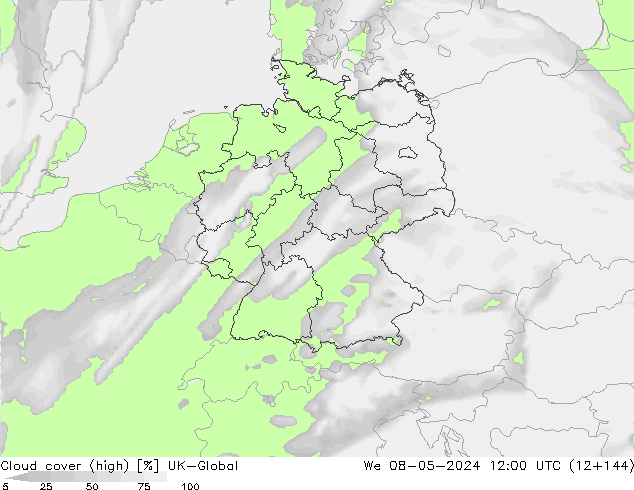 Bulutlar (yüksek) UK-Global Çar 08.05.2024 12 UTC