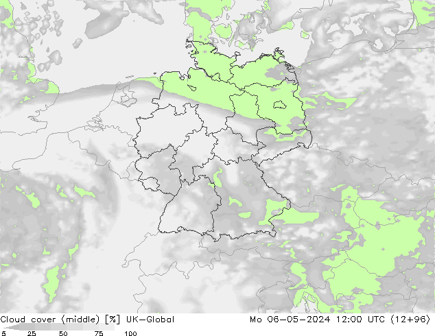 zachmurzenie (środk.) UK-Global pon. 06.05.2024 12 UTC