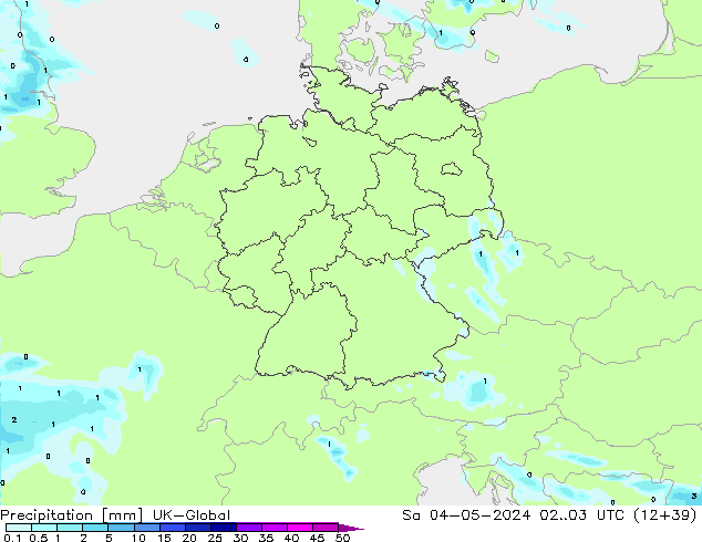 Precipitation UK-Global Sa 04.05.2024 03 UTC
